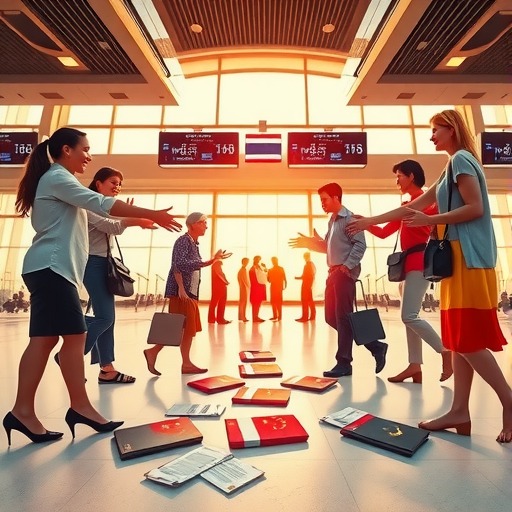 中泰游客“双向奔赴” 互免签证促进两国交往(图1) 中泰游客“双向奔赴” 互免签证促进两国交往(图1)