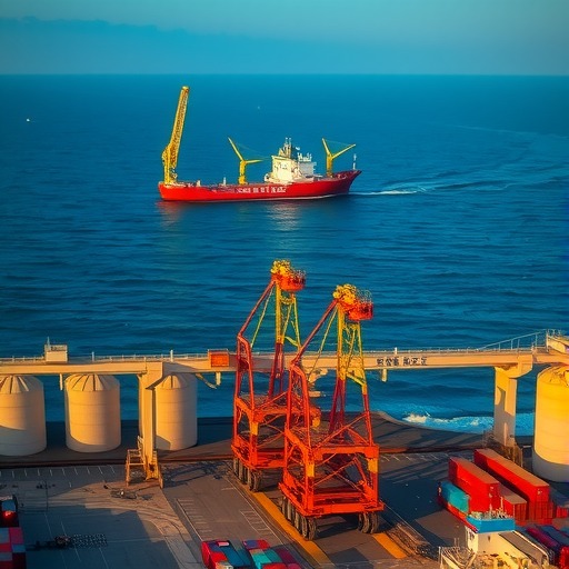 青春华章 向海图强｜从“原粮出海”到“风电巨桩远航”：山东海洋外贸再掀质效革命(图1)