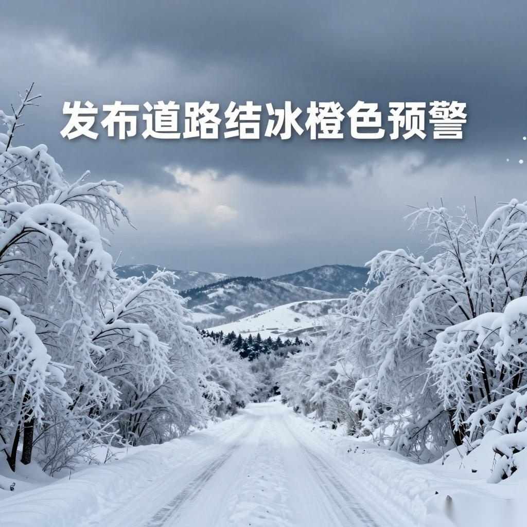 发布道路结冰橙色预警