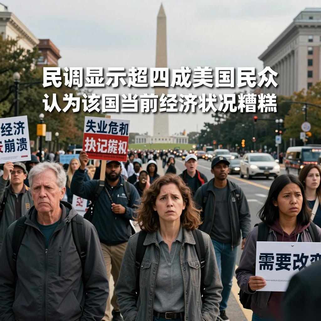 民调显示超四成美国民众认为该国当前经济状况“糟糕”