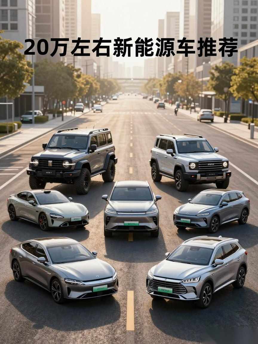 20万左右新能源车推荐：6款实力派谁是你的菜？
