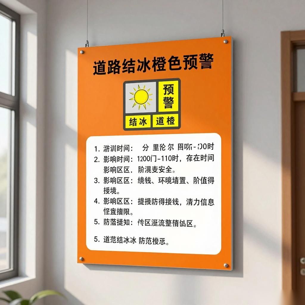 发布道路结冰橙色预警(图2) 发布道路结冰橙色预警(图2)