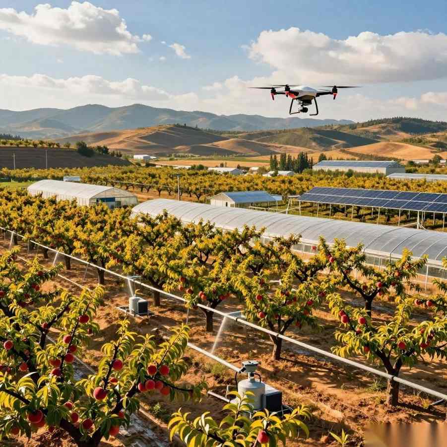 肥城：“数字桃”里的“甜经济”