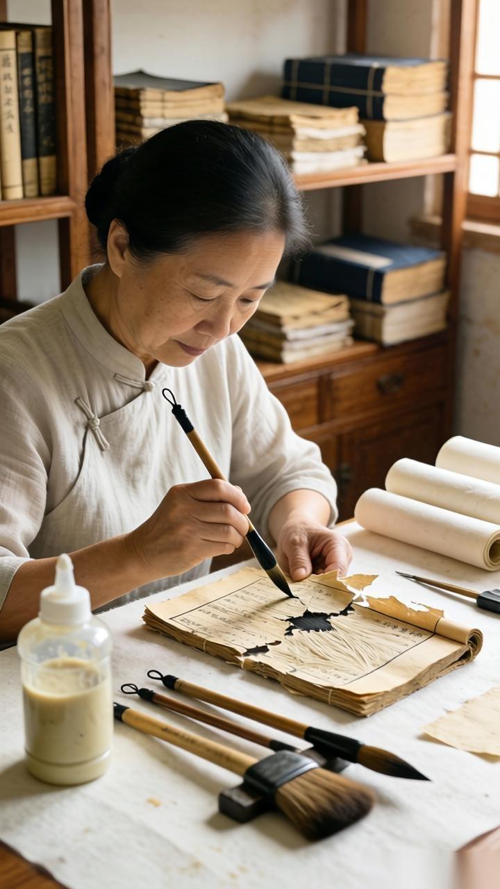 修书志｜50多页古籍修1年，她用18年守护文明碎片(图1)