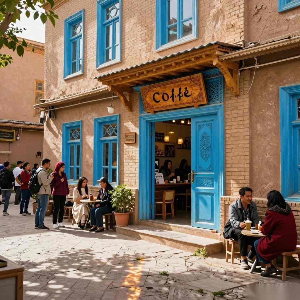 喀什古城里“跨国夫妻”的咖啡店