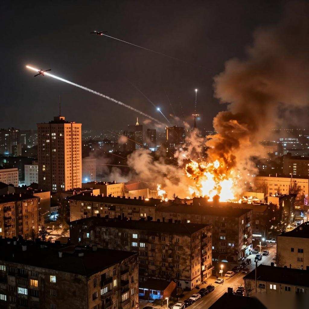 泽连斯基：俄大规模袭击乌多地 已造成1死多伤