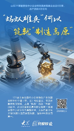 6万家中小企业，4万亿硬核产值！山东“蚂蚁雄兵”何以筑就“制造高原”