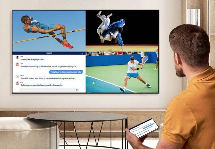 三星AI电视打造“赛场级”家庭运动空间，观赛健身智享不停(图6)