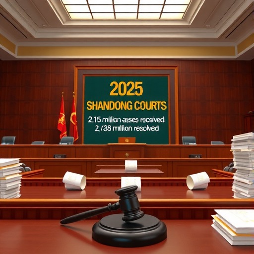 2025年山东全省法院收案281.5万件 结案272.8万件