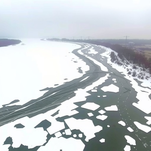 黄河下游山东河段出现本年度首次流凌,较多年平均晚32天(图1) 黄河下游山东河段出现本年度首次流凌,较多年平均晚32天(图1)