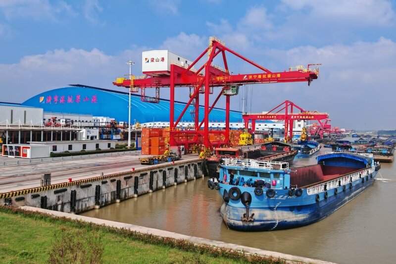 千年运河扬新帆:济宁打造北方内河航运中心(图1) 千年运河扬新帆:济宁打造北方内河航运中心(图1)