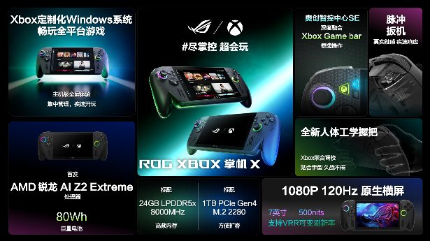 科隆游戏展：纯血进化 ROGXBOX掌机X正式发布(图1)