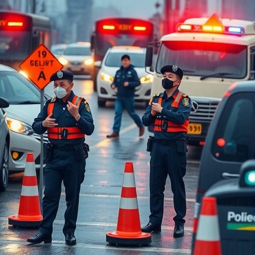 山东公安强化恶劣天气道路交通安全管理(图1)