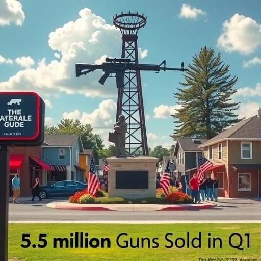 美媒：美国今年一季度售出近550万支枪 