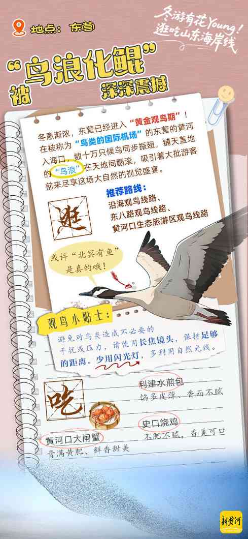 冬游齐鲁新花young！领取你的山东海岸线逛吃手账 | 青春华章 向海图强(图6)