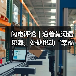 闪电评论 | 沿着黄河遇见海，处处悦动“幸福彩”(图3)