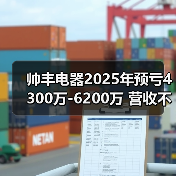 帅丰电器2025年预亏4300万-6200万 营收不达标面临*ST预警(图2)
