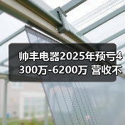 帅丰电器2025年预亏4300万-6200万 营收不达标面临*ST预警(图3)