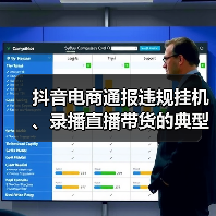 抖音电商通报违规挂机、录播直播带货的典型案例，封禁或限制1.6万达人直播权限(图4)