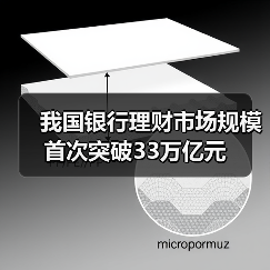 我国银行理财市场规模首次突破33万亿元(图1)