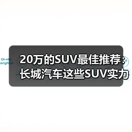 20万的SUV最佳推荐：长城汽车这些SUV实力碾压同级(图3)