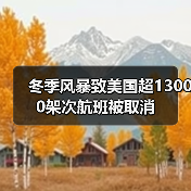 冬季风暴致美国超13000架次航班被取消(图1) 冬季风暴致美国超13000架次航班被取消(图1)
