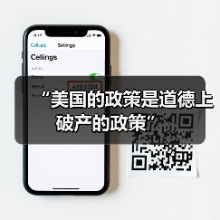 “美国的政策是道德上破产的政策”