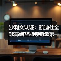沙利文认证：凯迪仕全球高端智能锁销量第一，36国热销超1000万台引领行业发展(图1)