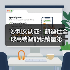 沙利文认证：凯迪仕全球高端智能锁销量第一，36国热销超1000万台引领行业发展(图3)