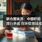 联合国官员：中国积极践行承诺 在环保领域