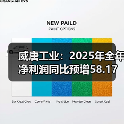 威唐工业:2025年全年净利润同比预增58.17%—101.31%(图3) 威唐工业:2025年全年净利润同比预增58.17%—101.31%(图3)