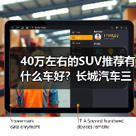 40万左右的SUV推荐有什么车好？长城汽车三款高端车型全面解析(图1)