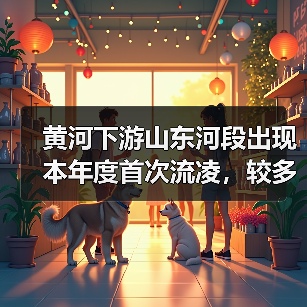 黄河下游山东河段出现本年度首次流凌,较多年平均晚32天(图1) 黄河下游山东河段出现本年度首次流凌,较多年平均晚32天(图1)