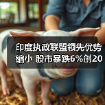 印度执政联盟领先优势缩小 股市暴跌6%创2020年初以来最大单日跌幅(图4) 印度执政联盟领先优势缩小 股市暴跌6%创2020年初以来最大单日跌幅(图4)