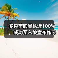 多只美股暴跌近100%，成功买入被宣布作