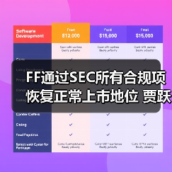 FF通过SEC所有合规项恢复正常上市地位 贾跃亭一月内累计增持56万美元(图1) FF通过SEC所有合规项恢复正常上市地位 贾跃亭一月内累计增持56万美元(图1)