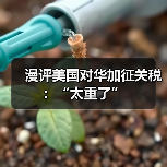 漫评美国对华加征关税:“太重了”(图2) 漫评美国对华加征关税:“太重了”(图1)
