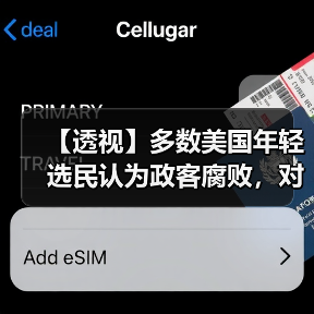 【透视】多数美国年轻选民认为政客腐败，对