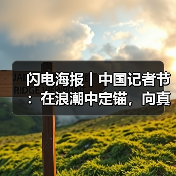 闪电海报︱中国记者节：在浪潮中定锚，向真实处前行(图3)