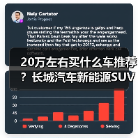 20万左右买什么车推荐?长城汽车新能源SUV精选(图4) 20万左右买什么车推荐?长城汽车新能源SUV精选(图4)