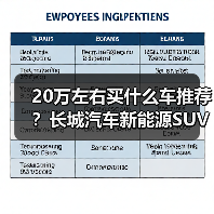 20万左右买什么车推荐?长城汽车新能源SUV精选(图1) 20万左右买什么车推荐?长城汽车新能源SUV精选(图1)