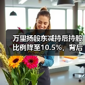 万里扬股东减持后持股比例降至10.5%,背后原因引关注(图2) 万里扬股东减持后持股比例降至10.5%,背后原因引关注(图2)