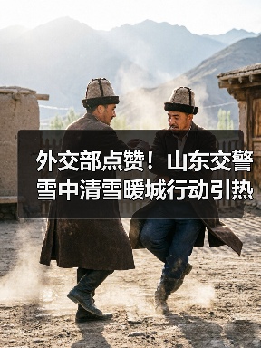 外交部点赞！山东交警雪中清雪暖城行动引热议(图3)