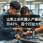 山东工业机器人产量飙升43%，百个行业大