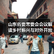 山东省委常委会会议解读乡村振兴与对外开放新举措(图3)