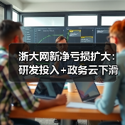 浙大网新净亏损扩大：研发投入+政务云下滑成主因？(图4)