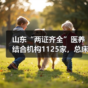 山东“两证齐全”医养结合机构1125家,总床位数33万张(图3) 山东“两证齐全”医养结合机构1125家,总床位数33万张(图3)