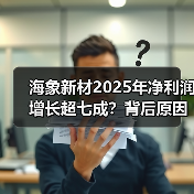 海象新材2025年净利润增长超七成？背后原因曝光(图1)
