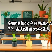 金属铅概念今日暴涨4.97% 主力资金大举流入哪些个股?(图4) 金属铅概念今日暴涨4.97% 主力资金大举流入哪些个股?(图4)