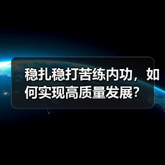 稳扎稳打苦练内功，如何实现高质量发展？(图2)